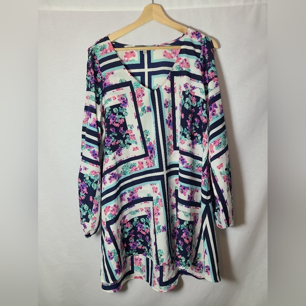 Lovers + friends- gracie scarf print dress- Size large